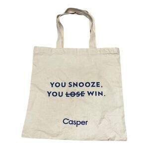 Casper Mattress Tote Bag 14.5" x 15" Neutral